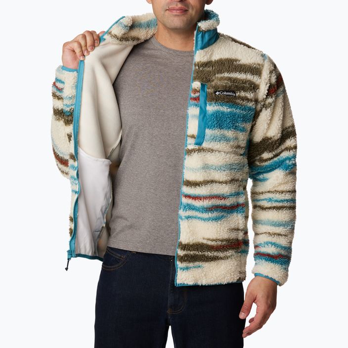 Columbia ανδρική μπλούζα Trekking Winter Pass Print Fleece με κιμωλία εκτύπωσης ουράνιου τοπίου 5