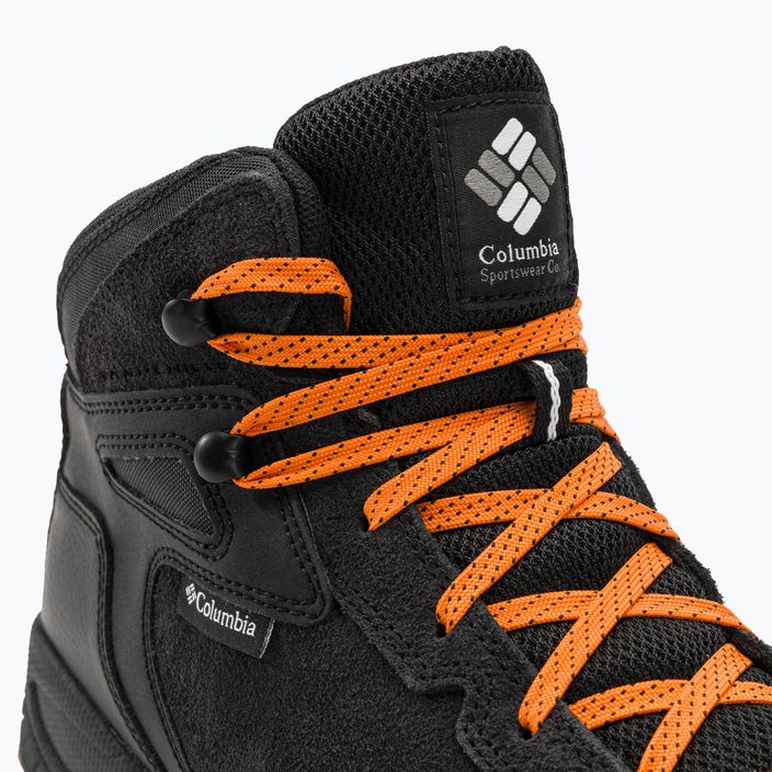 Columbia Newton Ridge BC ανδρικές μπότες πεζοπορίας μαύρο/φωτεινό πορτοκαλί 8