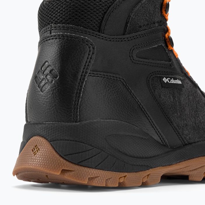 Columbia Newton Ridge BC ανδρικές μπότες πεζοπορίας μαύρο/φωτεινό πορτοκαλί 9