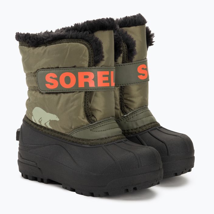 Sorel Snow Commander junior μπότες χιονιού πέτρινο πράσινο/alpine tundra 4
