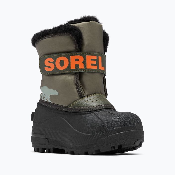 Sorel Snow Commander junior μπότες χιονιού πέτρινο πράσινο/alpine tundra 7