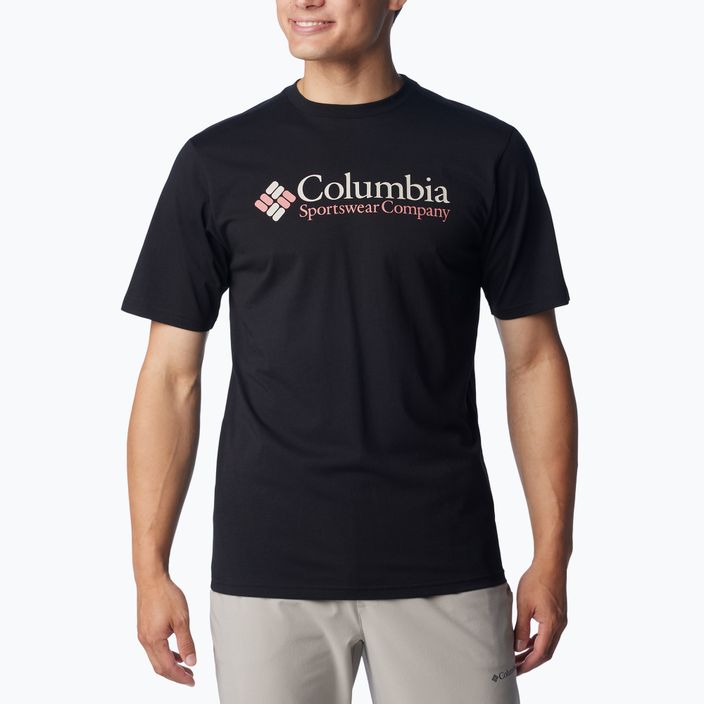 Columbia CSC Basic Logo μαύρο/csc ρετρό λογότυπο ανδρικό t-shirt