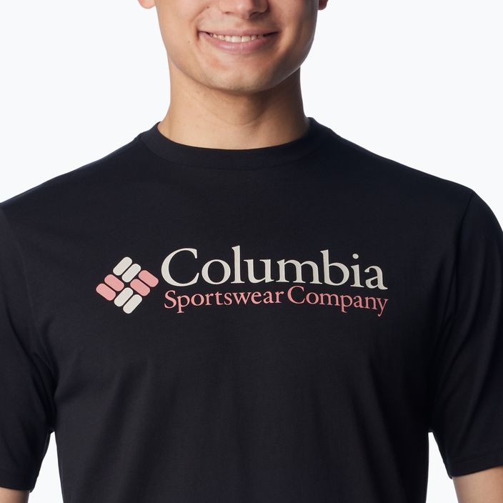Columbia CSC Basic Logo μαύρο/csc ρετρό λογότυπο ανδρικό t-shirt 5