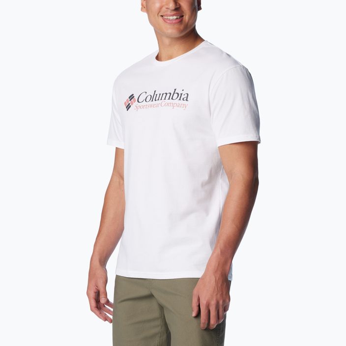 Columbia CSC Basic Logo λευκό/csc ρετρό λογότυπο ανδρικό t-shirt 2