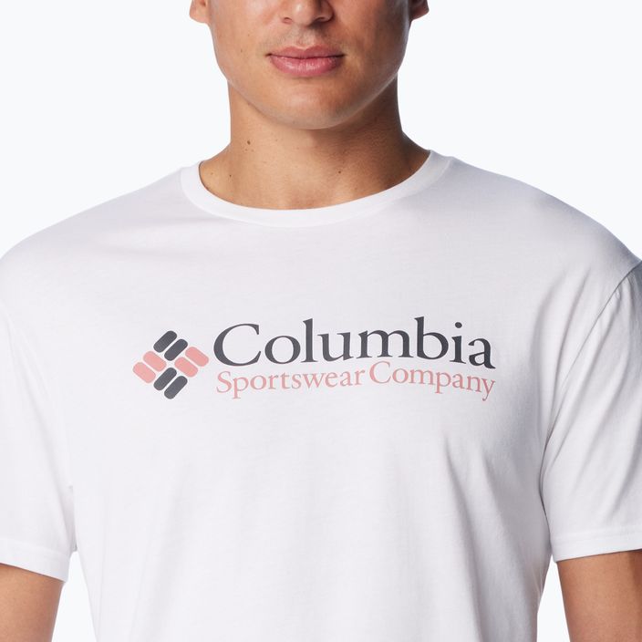 Columbia CSC Basic Logo λευκό/csc ρετρό λογότυπο ανδρικό t-shirt 5