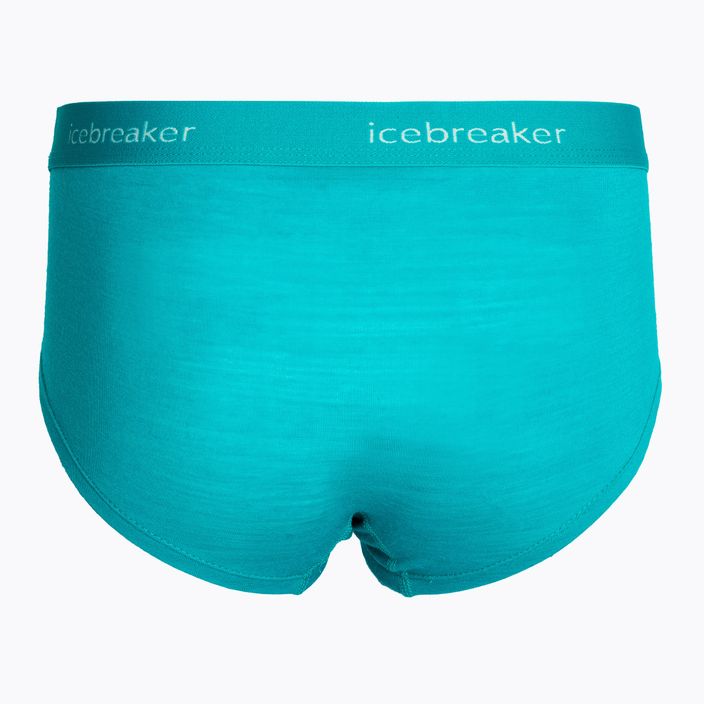 Icebreaker γυναικείο θερμικό σορτς μποξεράκι Sprite hot flux πράσινο 2