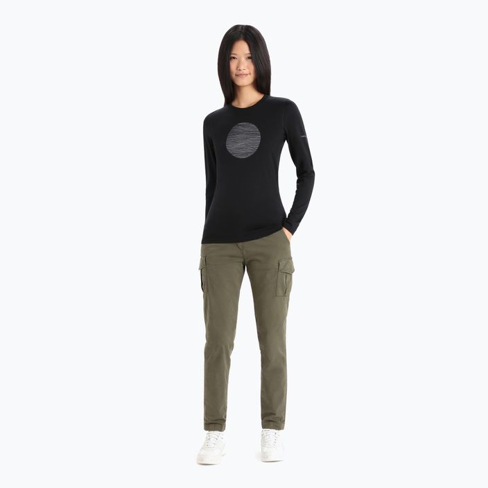 Γυναικείο θερμικό T-shirt icebreaker 200 Oasis μαύρο IB0A56I10011 2