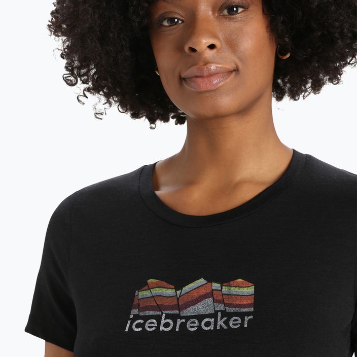 Icebreaker Tech Lite II Mountain Geology γυναικείο πουκάμισο trekking μαύρο IB0A56IS0011 4