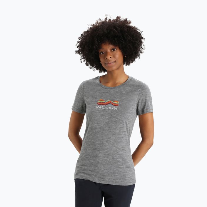 Γυναικείο t-shirt για trekking Icebreaker Tech Lite II γκρι IB0A56IS0041