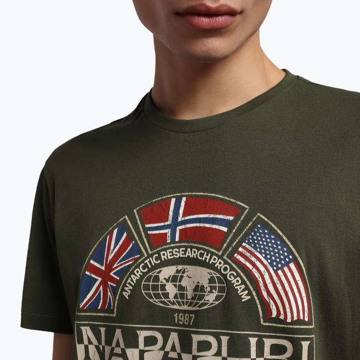 Ανδρικό T-shirt Napapijri NP0A4G34 verde T-shirt 3