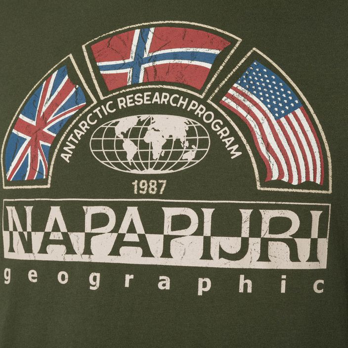 Ανδρικό T-shirt Napapijri NP0A4G34 verde T-shirt 7