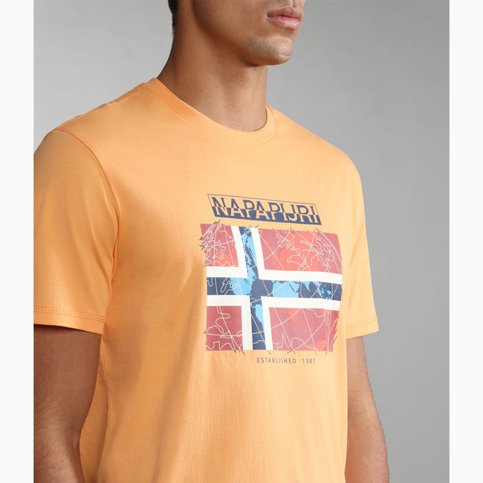 Ανδρικό t-shirt Napapijri NP0A4H22 naranja t-shirt 4