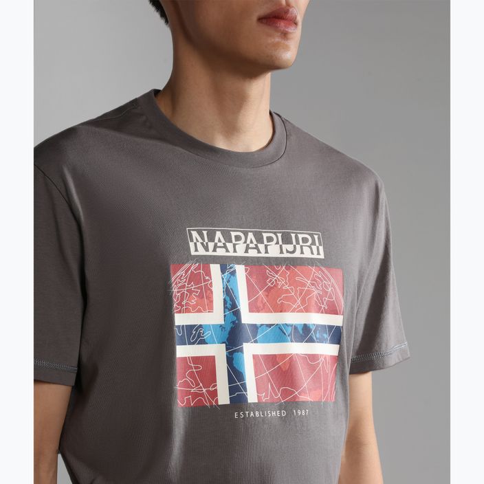 Napapijri ανδρικό t-shirt NP0A4H22 gris 4