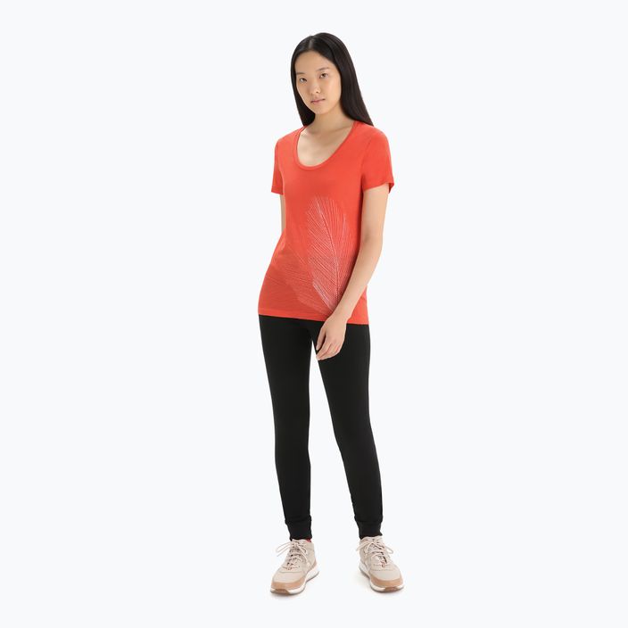 Icebreaker Tech Lite II Scoop Plume γυναικείο πουκάμισο trekking κόκκινο IB0A56NU7291 2