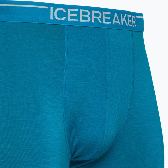 Ανδρικό θερμικό σορτς boxer Icebreaker Anatomica Geo Blue 103029 3