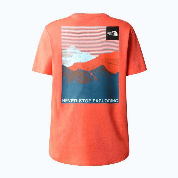 Γυναικείο μπλουζάκι Trekking The North Face Foundation Graphic πορτοκαλί NF0A55B2LV31 6