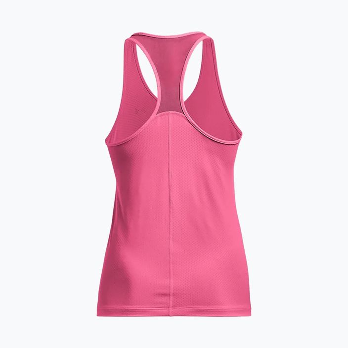Under Armour HeatGear Armour Racer Γυναικεία προπονητική μπλούζα ροζ 1328962 2