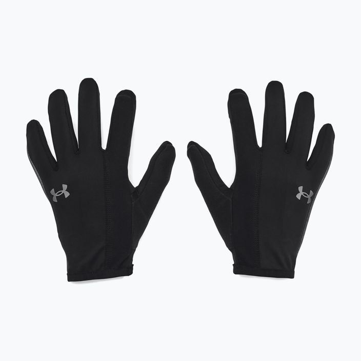 Ανδρικά αντανακλαστικά γάντια τρεξίματος Under Armour Storm Run Liner μαύρο/μαύρο 6