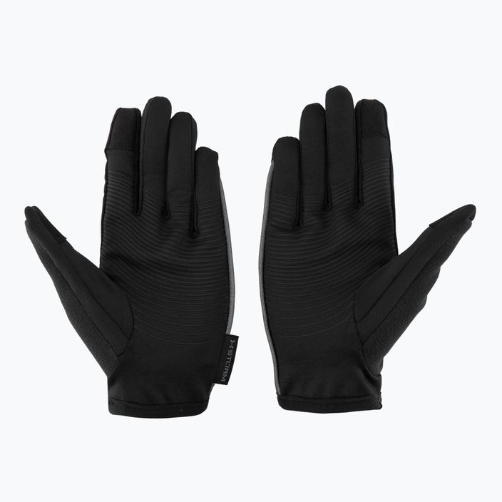 Ανδρικά αντανακλαστικά γάντια τρεξίματος Under Armour Storm Run Liner μαύρο/μαύρο 2
