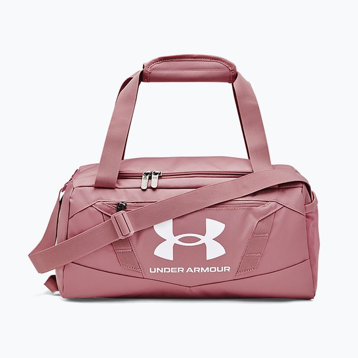 Under Armour Undeniable 5.0 Duffle XXS 18 l ροζ elixir/λευκή τσάντα ταξιδιού