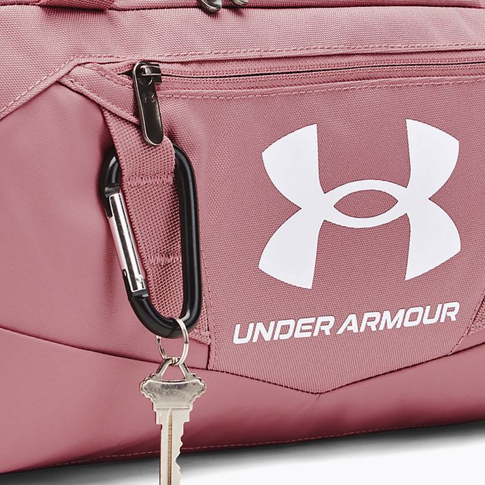 Under Armour Undeniable 5.0 Duffle XXS 18 l ροζ elixir/λευκή τσάντα ταξιδιού 3