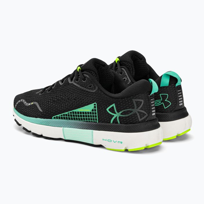 Under Armour Hovr Infinite 5 ανδρικά παπούτσια για τρέξιμο μαύρο-πράσινο 3026545 3