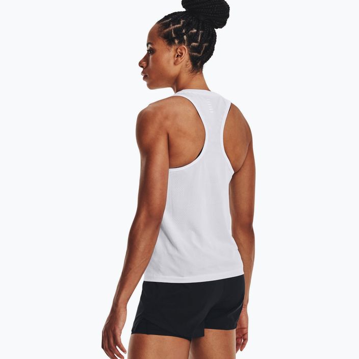 Γυναικείο Under Armour Seamless Stride Singlet πουκάμισο για τρέξιμο λευκό 1375697 2