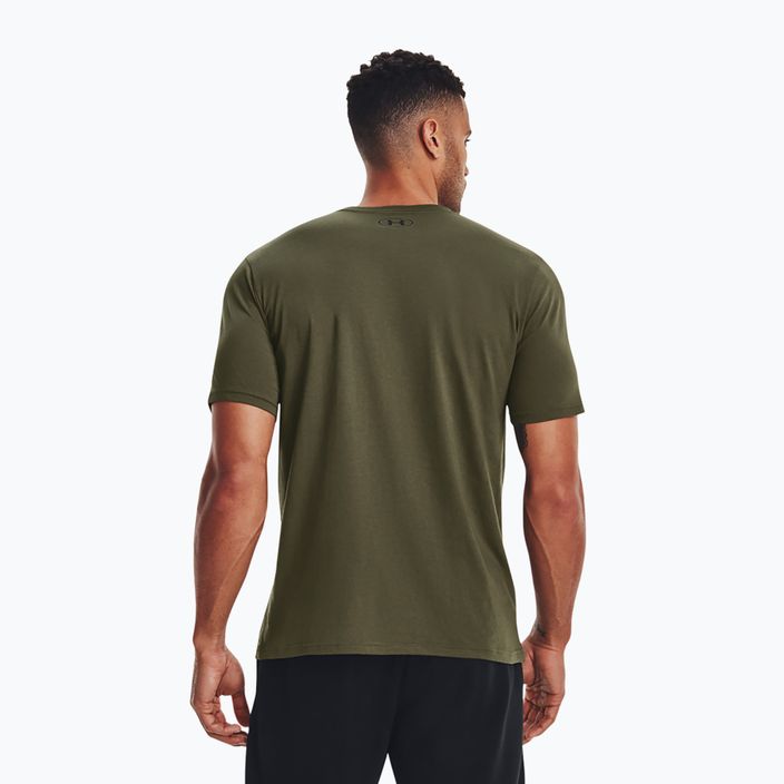 Ανδρικό μπλουζάκι Under Armour Sportstyle Left Chest marine green/black 3