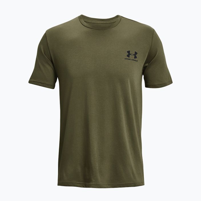 Ανδρικό μπλουζάκι Under Armour Sportstyle Left Chest marine green/black 4