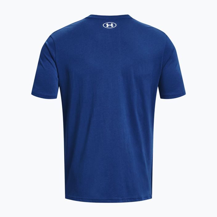 Ανδρικό μπλουζάκι προπόνησης Under Armour Sportstyle Logo SS μπλε 1329590-471 2