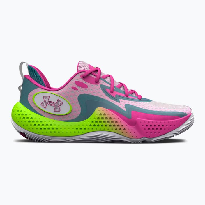 Under Armour Spawn 5 παπούτσια μπάσκετ λευκά 3026285 10