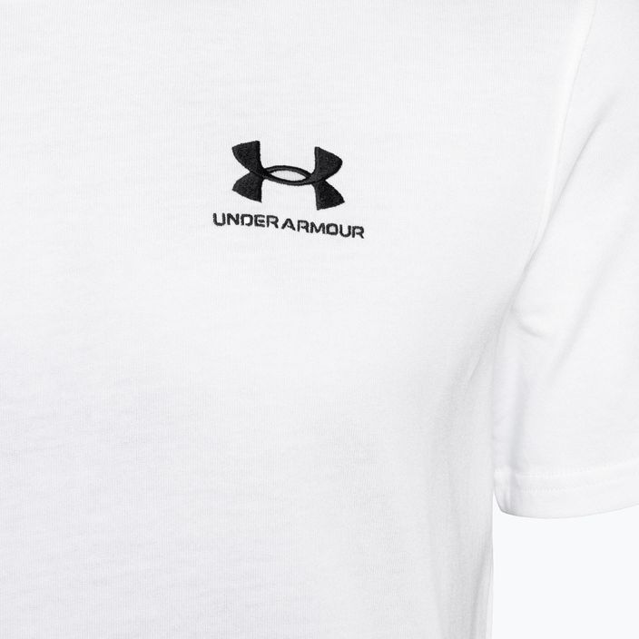 Ανδρικό Under Armour Logo Emb Heavyweight T-shirt λευκό/μαύρο 6