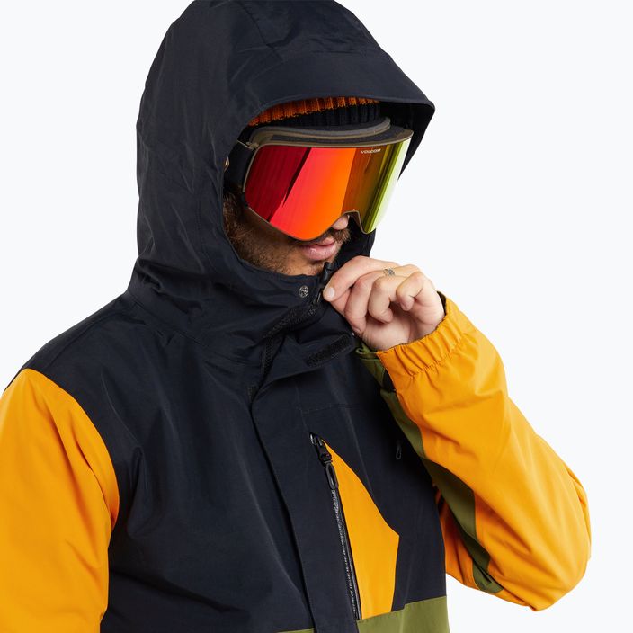 Ανδρικό Volcom L Ins Gore-Tex μπουφάν snowboard χρυσό 2
