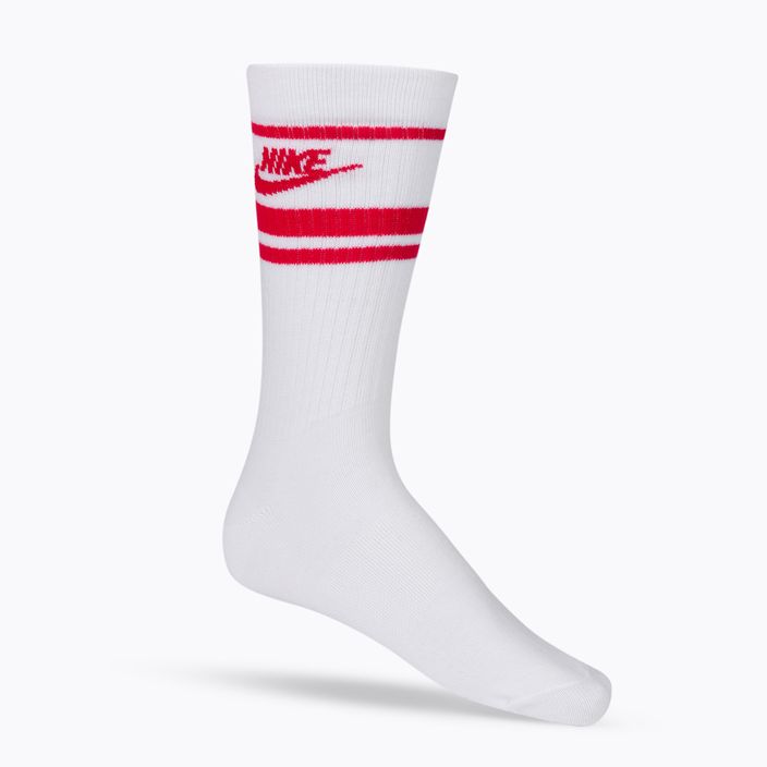 Κάλτσες προπόνησης Nike Sportswear Everyday Essential λευκές και κόκκινες DX5089-102