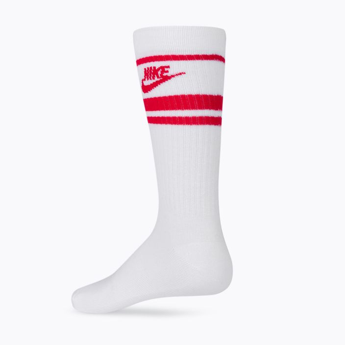 Κάλτσες προπόνησης Nike Sportswear Everyday Essential λευκές και κόκκινες DX5089-102 3