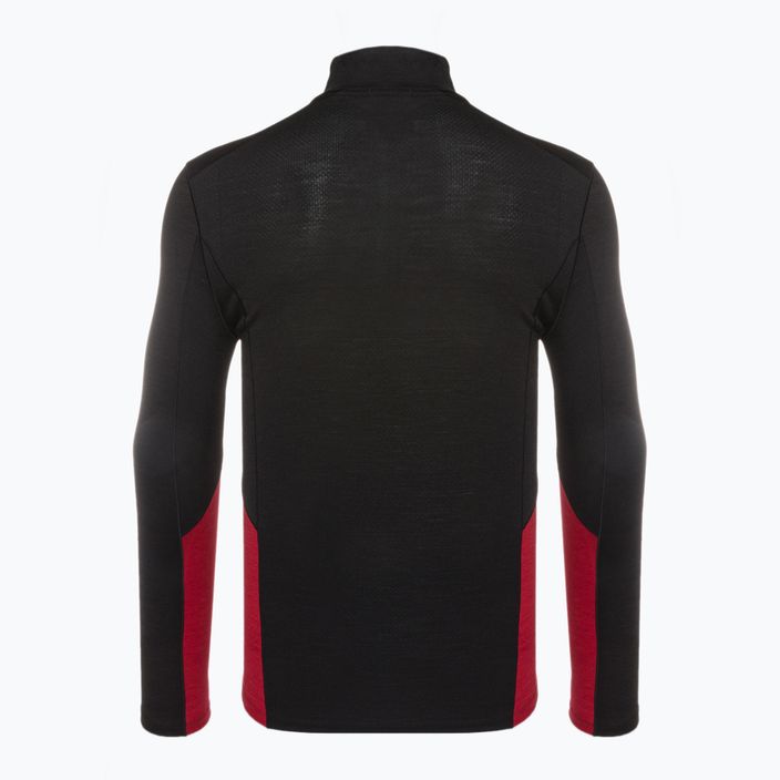 Ανδρικό θερμικό T-shirt Smartwool Merino Sport 1/4 Zip μαύρο SW011538K88 2