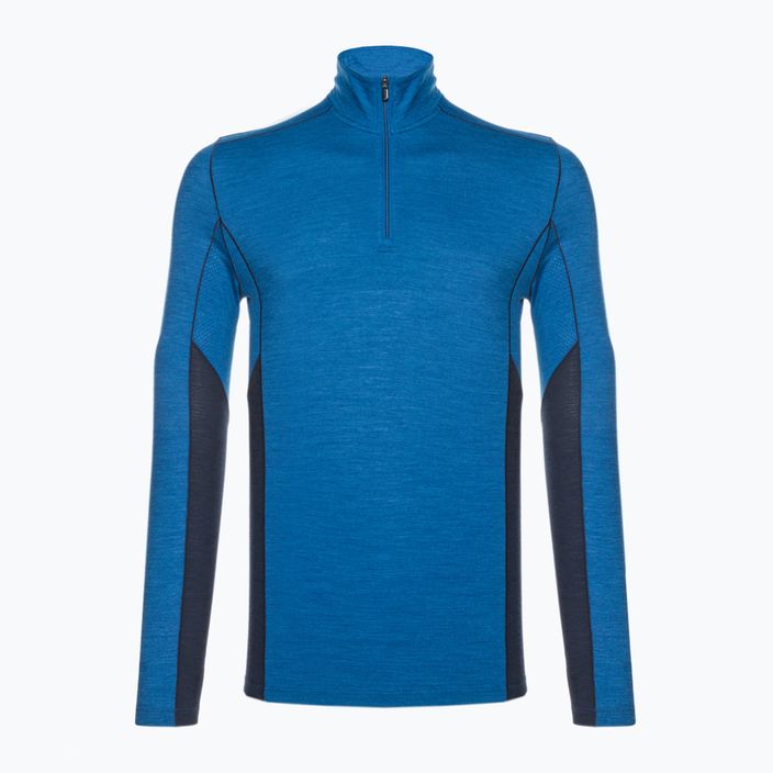 Ανδρικό θερμικό μπλουζάκι Smartwool Merino Sport 1/4 Zip μπλε SW011538K89