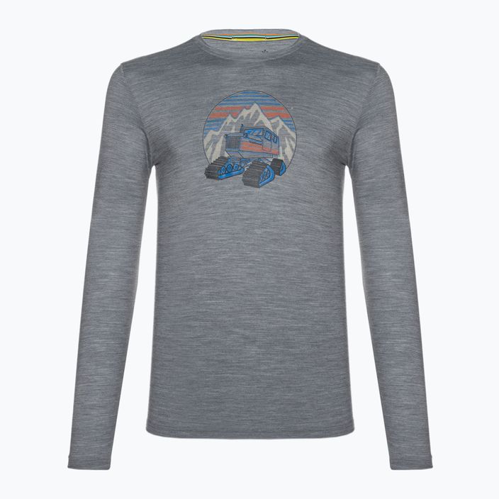 Ανδρικό Smartwool Snowcat Trek Graphic Tee ανοιχτό γκρι SW016683545 t-shirt για trekking 3