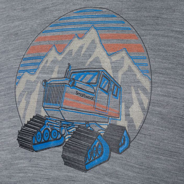 Ανδρικό Smartwool Snowcat Trek Graphic Tee ανοιχτό γκρι SW016683545 t-shirt για trekking 5