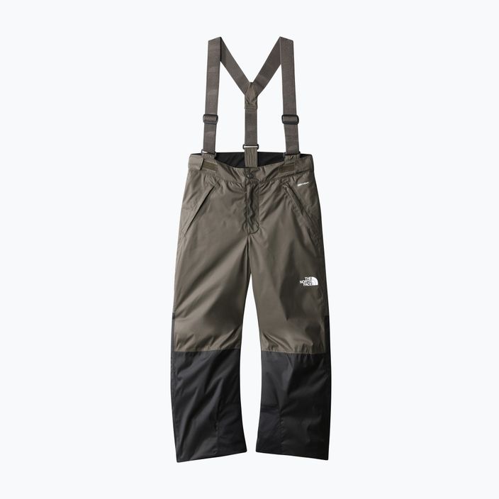 The North Face Teen Snowquest Suspender παιδικό παντελόνι σκι σκούρο πράσινο NF0A7X3P21L1