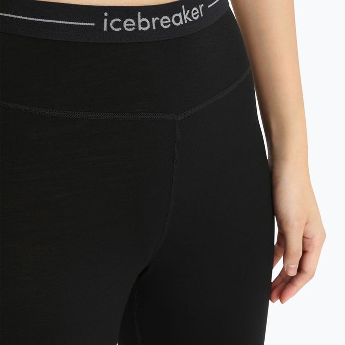 Γυναικείο θερμικό παντελόνι icebreaker ZoneKnit 200 001 μαύρο/γκρι IB0A56HE0911 4