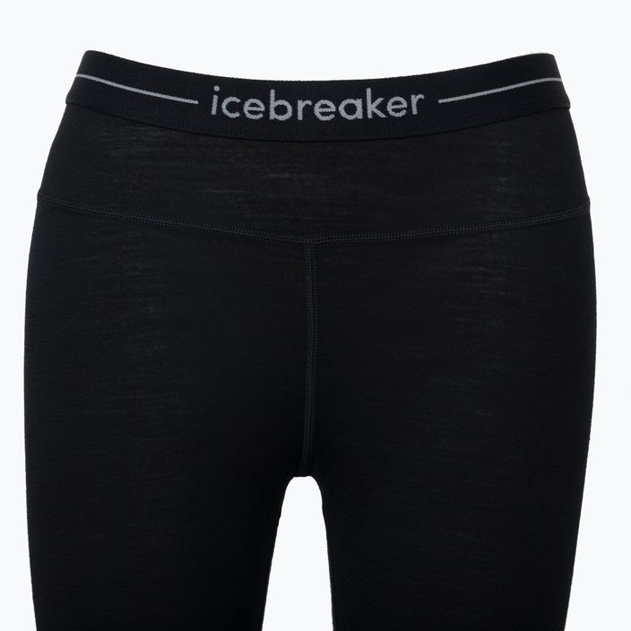 Γυναικείο θερμικό παντελόνι icebreaker ZoneKnit 200 001 μαύρο/γκρι IB0A56HE0911 9