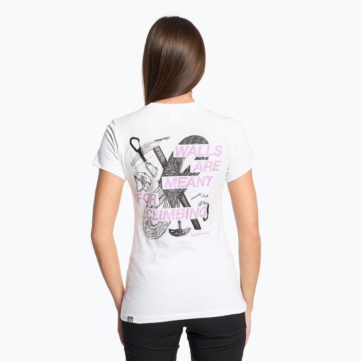 Γυναικείο t-shirt για πεζοπορία The North Face Outdoor Graphic SS λευκό NF0A827M 2
