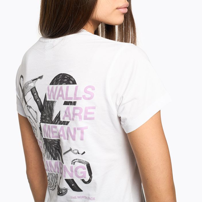 Γυναικείο t-shirt για πεζοπορία The North Face Outdoor Graphic SS λευκό NF0A827M 3