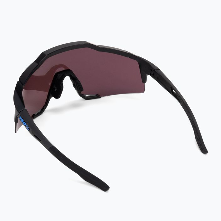 100% Speedcraft ματ μαύρο/υπέροχο μπλε πολυστρωματικό καθρέφτη γυαλιά ποδηλασίας 60007-00004 3