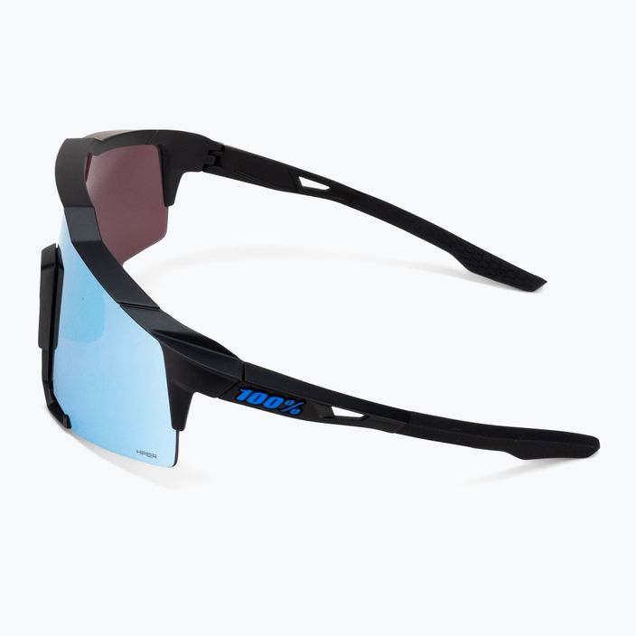 100% Speedcraft ματ μαύρο/υπέροχο μπλε πολυστρωματικό καθρέφτη γυαλιά ποδηλασίας 60007-00004 5