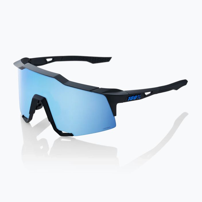 100% Speedcraft ματ μαύρο/υπέροχο μπλε πολυστρωματικό καθρέφτη γυαλιά ποδηλασίας 60007-00004 7