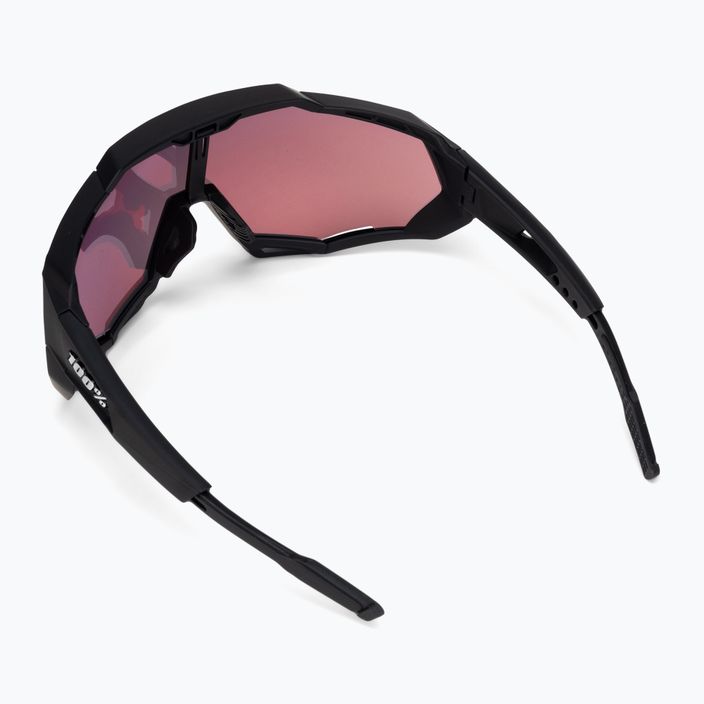 Γυαλιά ποδηλασίας 100% Speedtrap soft tact μαύρο/κόκκινο πολυστρωματικό καθρέφτη 60012-00004 3