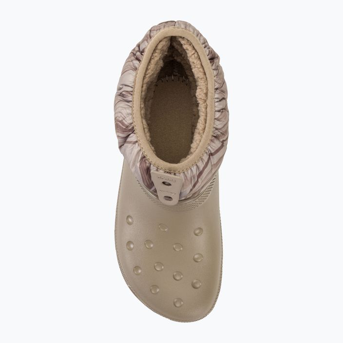 Γυναικείες μπότες χιονιού Crocs Classic Neo Puff Shorty mocha/mushroom 5