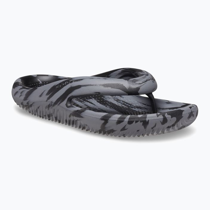 Crocs Mellow Marbled Recovery σαγιονάρες μαύρες/ανθρακί 8